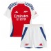 Camisa de Futebol Arsenal Ben White #4 Equipamento Principal Infantil 2024-25 Manga Curta (+ Calças curtas)